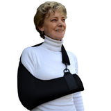Adult & Child Arm Sling (Black/black Trim) by 4DflexiSPORT