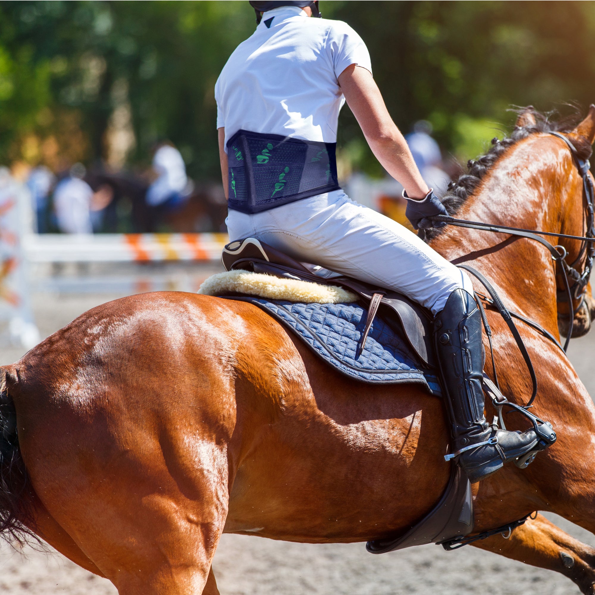 Airflow non sweat, ultra-light specialist fabric. Strong durable and can be worn next to skin without rash, does not restrict surface sensory nerves.