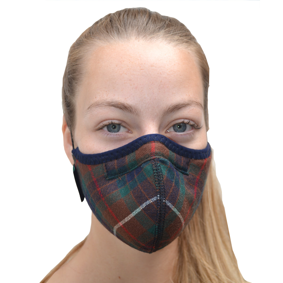Face Mask Black Watch Tartan, Washable, Reusable by 4DflexiSPORT